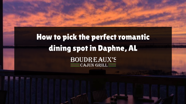 romantic dining spot